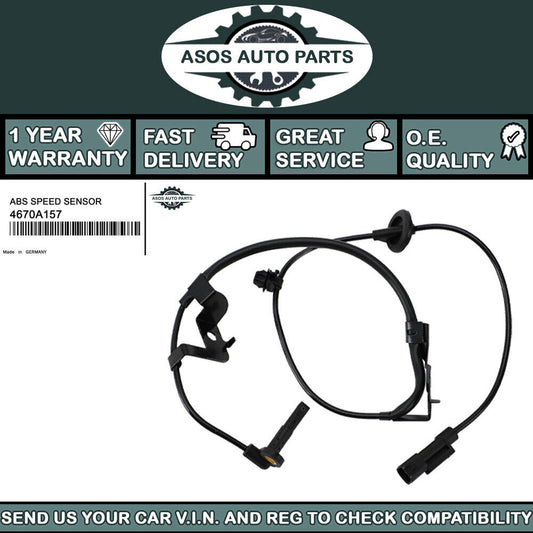 REAR LEFT ABS SPEED SENSOR Fits MITSUBISHI LANCER OUTLANDER PAJERO 4670A157
