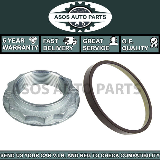 MERCEDES C204 S204 W204 MAGNETIC ABS PICK UP RING+SPINDLE NUT [2007-ON] REAR