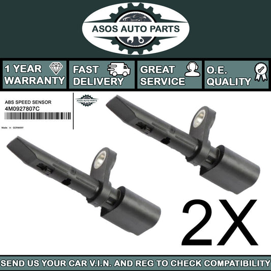 2X REAR ABS SPEED SENSOR Fits AUDI E-TRON Q5 Q7 Q8 4M0927807C