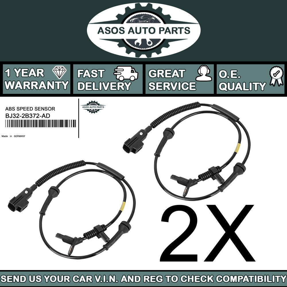 2X FRONT ABS SPEED SENSOR Fits LAND ROVER RANGE ROVER EVOQUE CONVERTIBLE L538
