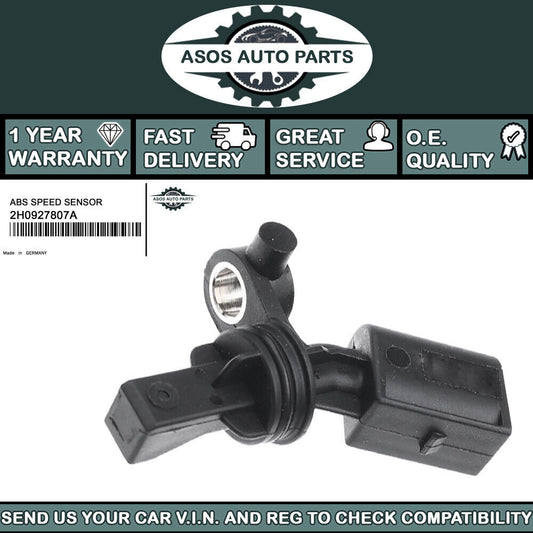 REAR LEFT ABS SPEED SENSOR Fits VW Amarok 2010-ON 2.0 3.0 2H0927807A
