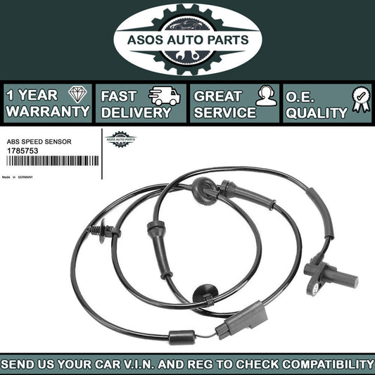 FRONT ABS SPEED SENSOR Fits FORD TRANSIT VAN BUS 2.2 2.3 2.4 3.2 1785753