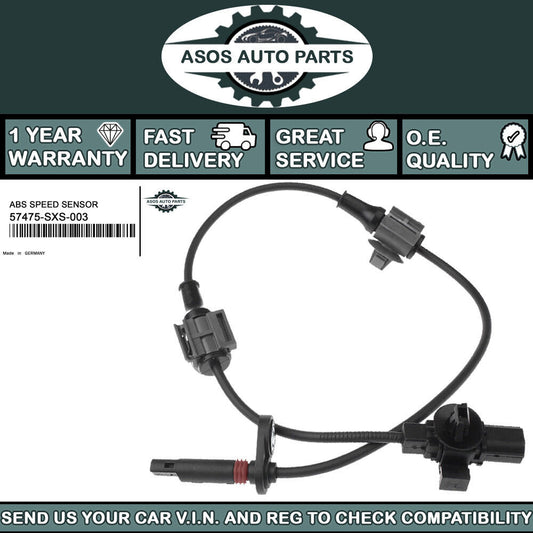 REAR LEFT ABS SPEED SENSOR Fits HONDA CR-V MK III RE 2.0 2.2 2.4 57475-SXS-003