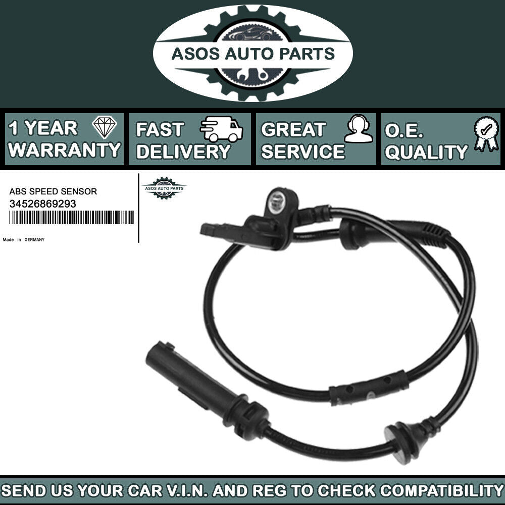 REAR ABS SPEED SENSOR Fits BMW X3 X4 F25 F26 sDrive xDRIVE 34526869293