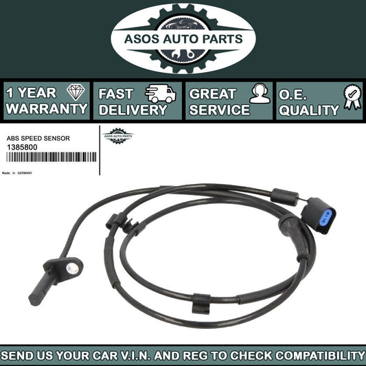 REAR LEFT ABS SPEED SENSOR Fits FORD TRANSIT VAN BUS 2.2 2.3 2.4 3.2 1385800