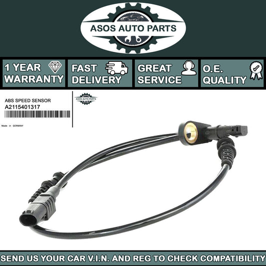 FRONT ABS SPEED SENSOR Fits M-BENZ CLS C219 E-CLASS W211 S211 A2115401317