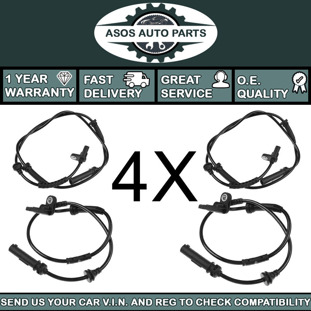 4X ABS SPEED SENSOR Fits BMW X3 X4 F25 F26 sDrive xDRIVE 34526869292 34526869293