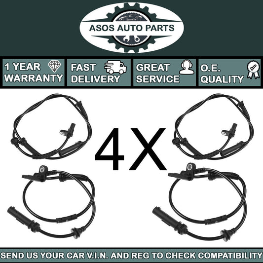 4X ABS SPEED SENSOR Fits BMW X3 X4 F25 F26 sDrive xDRIVE 34526869292 34526869293