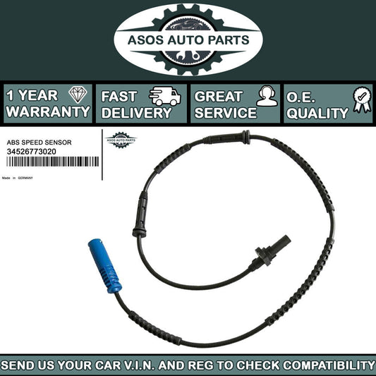 REAR ABS SPEED SENSOR Fits MINI R56 R55 R57 R58 R59 1.4 1.6 2.0 34526773020